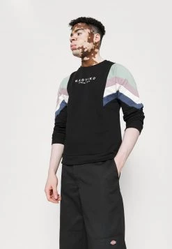 Kaotiko CREW SEATTLE - Sweatshirt - Black/fresh Green - Herren -Kaotiko || Fire And Glory Populaire Magasin 0081a9a1e02440b1985143a195540270