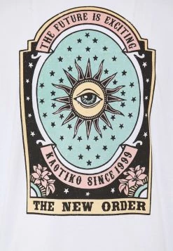 Kaotiko UNISEX NEW ORDER - T-Shirt Print - White -Kaotiko || Fire And Glory Populaire Magasin 044b5468ef4a489daf9181e655c590c7