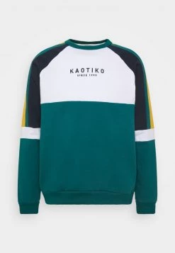Kaotiko CREW DENVER - Sweatshirt - Jade/navy - Herren