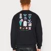 Kaotiko CREW MINIMAL UNISEX - Sweatshirt - Black