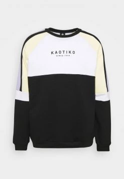 Kaotiko CREW DENVER - Sweatshirt - Black/yellow - Herren