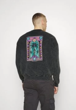 Kaotiko CREW WASHED PALM VIBES UNISEX - Sweatshirt - Black -Kaotiko || Fire And Glory Populaire Magasin 0ba0c6f0fa424d41a819b1c5bb4fd345