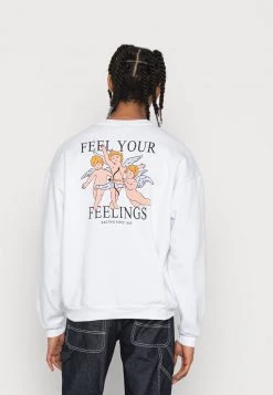 Kaotiko - Herren CREW FEELINGS - Sweatshirt - White -Kaotiko || Fire And Glory Populaire Magasin 124f218fc61f44a9af0c051c8e3230ec
