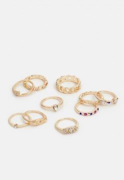 Fire & Glory LENNA 10 PACK - Ring - Gold-coloured - Damen -Kaotiko || Fire And Glory Populaire Magasin 129766ac00c14dbcb50e6b9bcea8217b