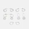 Fire & Glory - Damen EARRINGS 5 PACK - Ohrringe - Silver-coloured -Kaotiko || Fire And Glory Populaire Magasin 1bcf9e013ca9485ebd14816feb1b0100