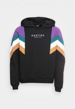 Kaotiko CAP EWAN UNISEX - Kapuzenpullover - Black/purple/jade -Kaotiko || Fire And Glory Populaire Magasin 1fc94ff249a44a61b29ebfa73723b3d1