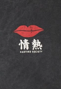 Kaotiko LIPS UNISEX - T-Shirt Print - Dark Grey -Kaotiko || Fire And Glory Populaire Magasin 2250b89275e8428ba278b433aafe808e