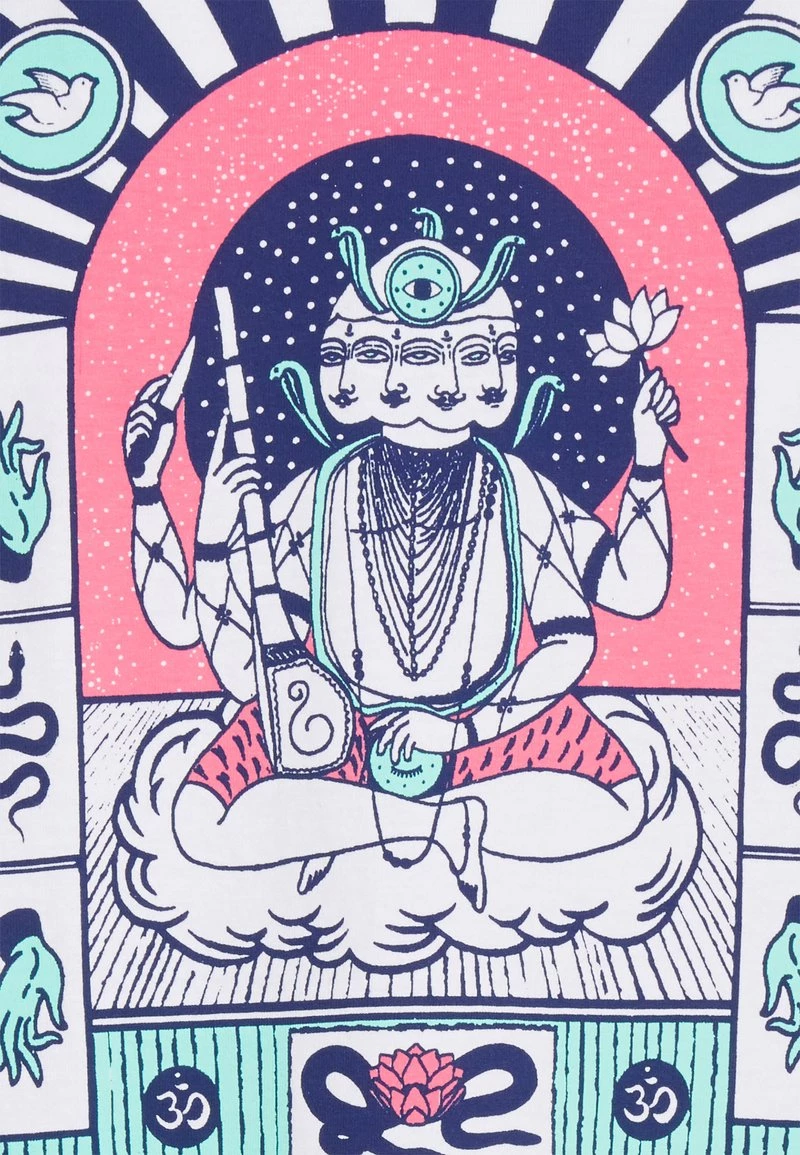 Kaotiko WASHED MIND - T-Shirt Print - White - Unisex 5 Kaotiko WASHED MIND - T-Shirt Print - White - Unisex – Bild 3