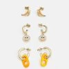Fire & Glory - Damen LAI EARRINGS 3 PACK - Ohrringe - Gold-coloured/multi -Kaotiko || Fire And Glory Populaire Magasin 2a6c8abadbe44e9ea6379d3f299a2fcc