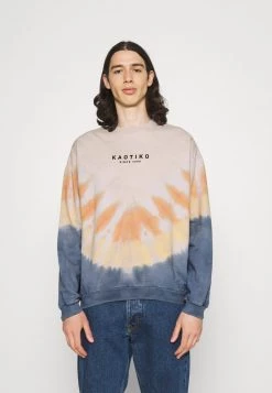 Kaotiko CREW TIE DYE ENZO UNISEX - Sweatshirt - Blue