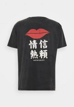 Kaotiko LIPS UNISEX - T-Shirt Print - Dark Grey -Kaotiko || Fire And Glory Populaire Magasin 2db046d1c4a540b2902de5a225e0ff0f