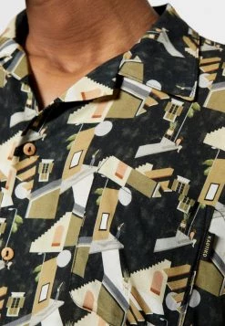 Kaotiko CAMISA BLOCKS UNISEX - Hemdbluse - Black -Kaotiko || Fire And Glory Populaire Magasin 3040d942b12246b7ba4cbe96d8427cbc