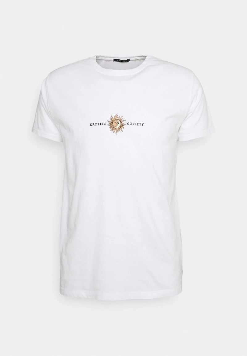 Kaotiko - Herren SUN WASHED - T-Shirt Print - White 3 Kaotiko - Herren SUN WASHED - T-Shirt Print - White
