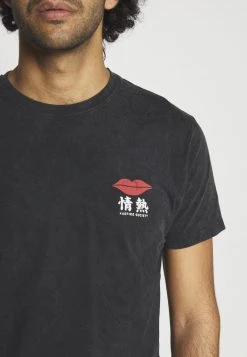 Kaotiko LIPS UNISEX - T-Shirt Print - Dark Grey -Kaotiko || Fire And Glory Populaire Magasin 31a4ae5676684320927d1903f2d832b2