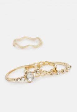 Fire & Glory - Damen GABI 9 PACK - Ring - Gold-coloured/mop Clear -Kaotiko || Fire And Glory Populaire Magasin 330e0df455124b80baed1fbb3fe2236f