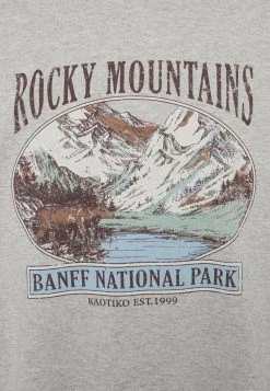 Kaotiko CREW ROCKS MOUNTAINS UNISEX - Sweatshirt - Grey -Kaotiko || Fire And Glory Populaire Magasin 34b7fe80f90a4dd0922f721d91bbf0ba