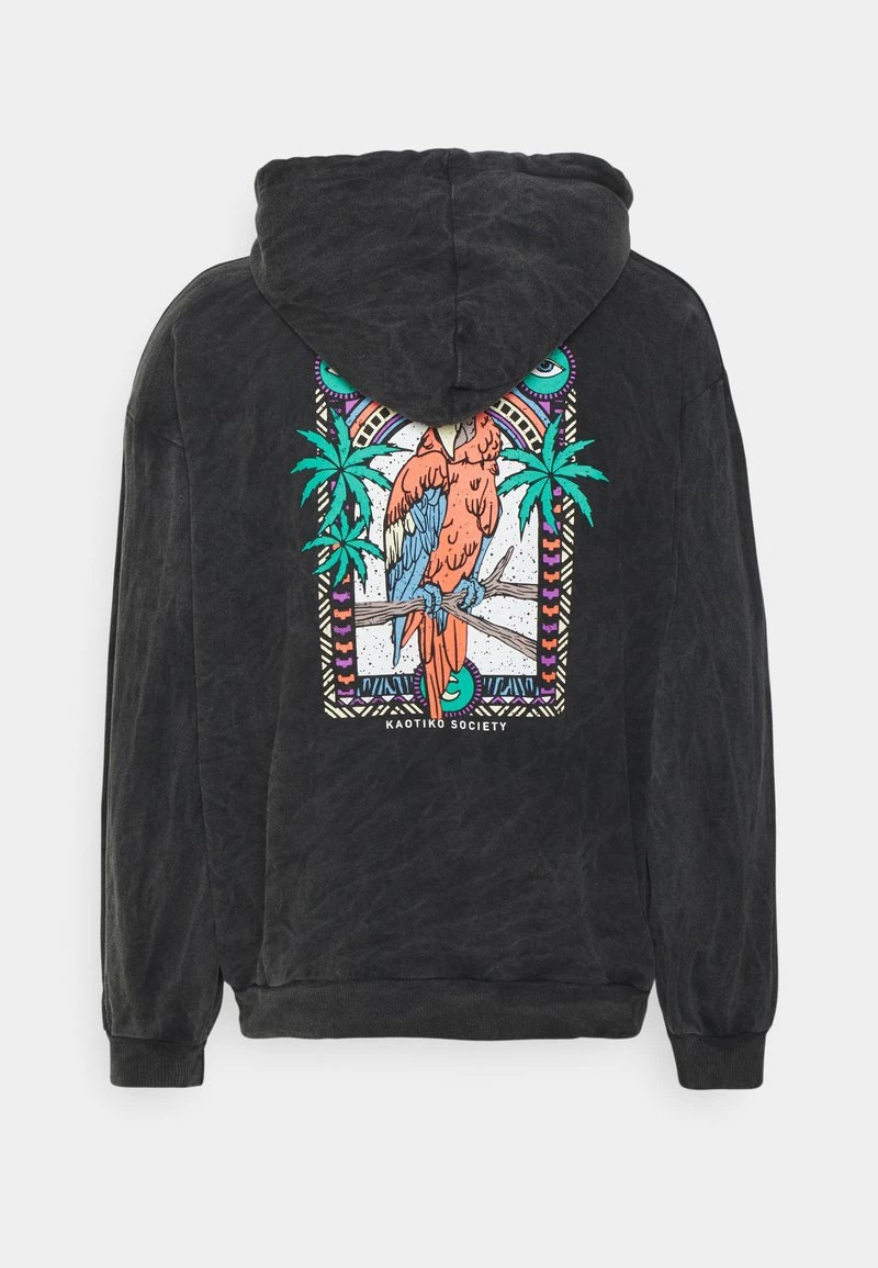 Kaotiko PARROT UNISEX - Sweatshirt - Black 4 Kaotiko PARROT UNISEX - Sweatshirt - Black – Bild 2