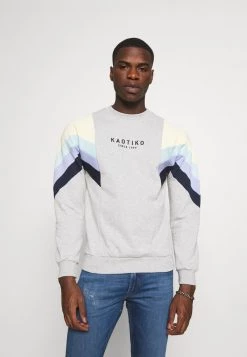 Kaotiko CREW SEATTLE - Sweatshirt - Grey/yellow/green/grape/navy - Unisex