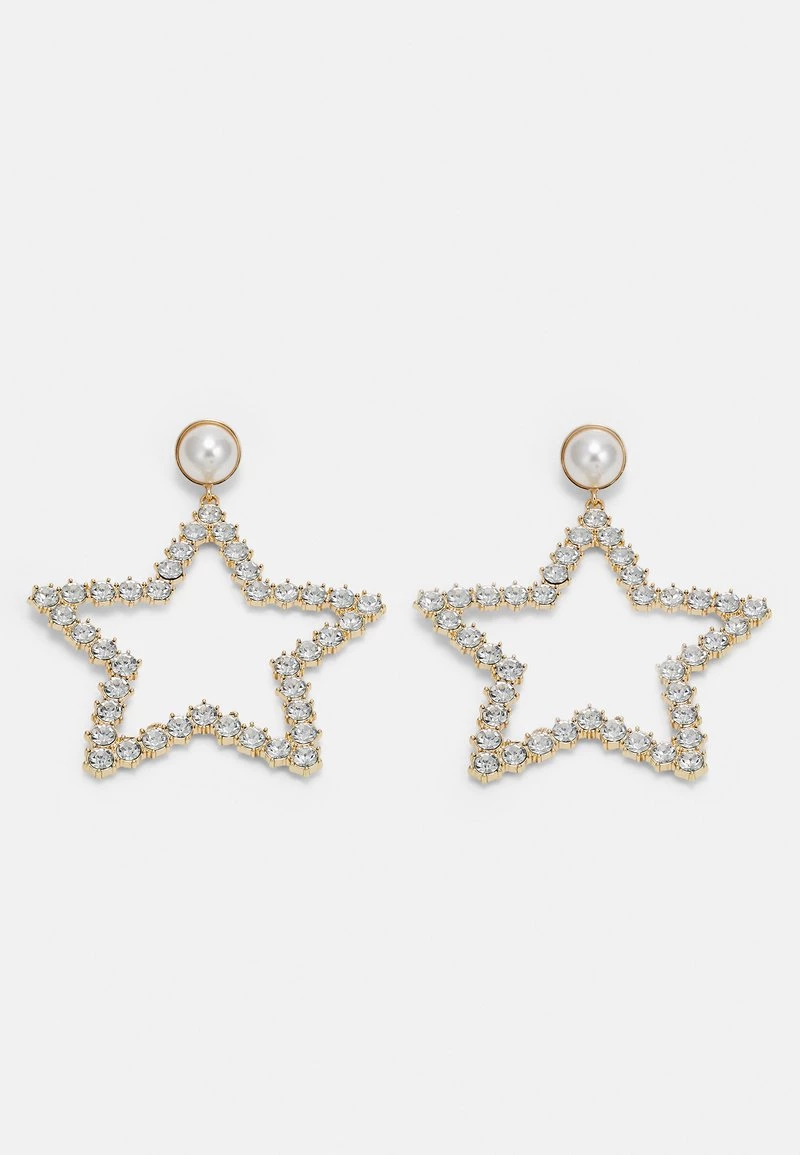 Fire & Glory - Damen EVELIN EARRINGS - Ohrringe - Gold-coloured/clear 3 Fire & Glory - Damen EVELIN EARRINGS - Ohrringe - Gold-coloured/clear