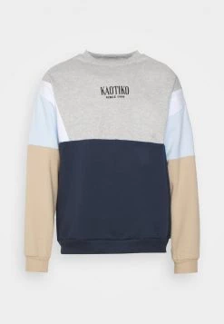 Kaotiko CREW WESTPORT - Sweatshirt - Grey/white - Herren -Kaotiko || Fire And Glory Populaire Magasin 46b26e95d0114d23936e7619036d699c