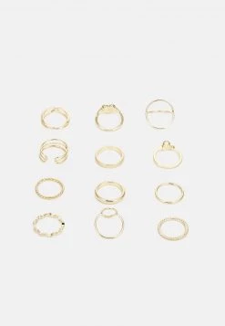 Fire & Glory - Damen VIVIAN 12 PACK - Ring - Gold-coloured -Kaotiko || Fire And Glory Populaire Magasin 4a75c90dd4dd4c5e9bd48400eea29b1f