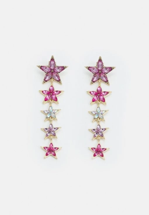 Fire & Glory LAIKA EARRINGS - Ohrringe - Gold-coloured/pink - Damen -Kaotiko || Fire And Glory Populaire Magasin 50701ecdd72640138462a9809c6550e6