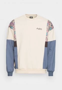 Kaotiko CREW BRUCE UNISEX - Sweatshirt - Beige/prusia -Kaotiko || Fire And Glory Populaire Magasin 51c98b1b19de4a1b830391915ec01659