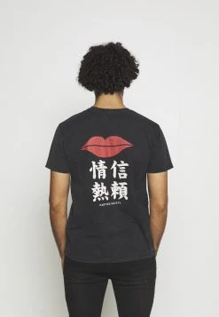 Kaotiko LIPS UNISEX - T-Shirt Print - Dark Grey