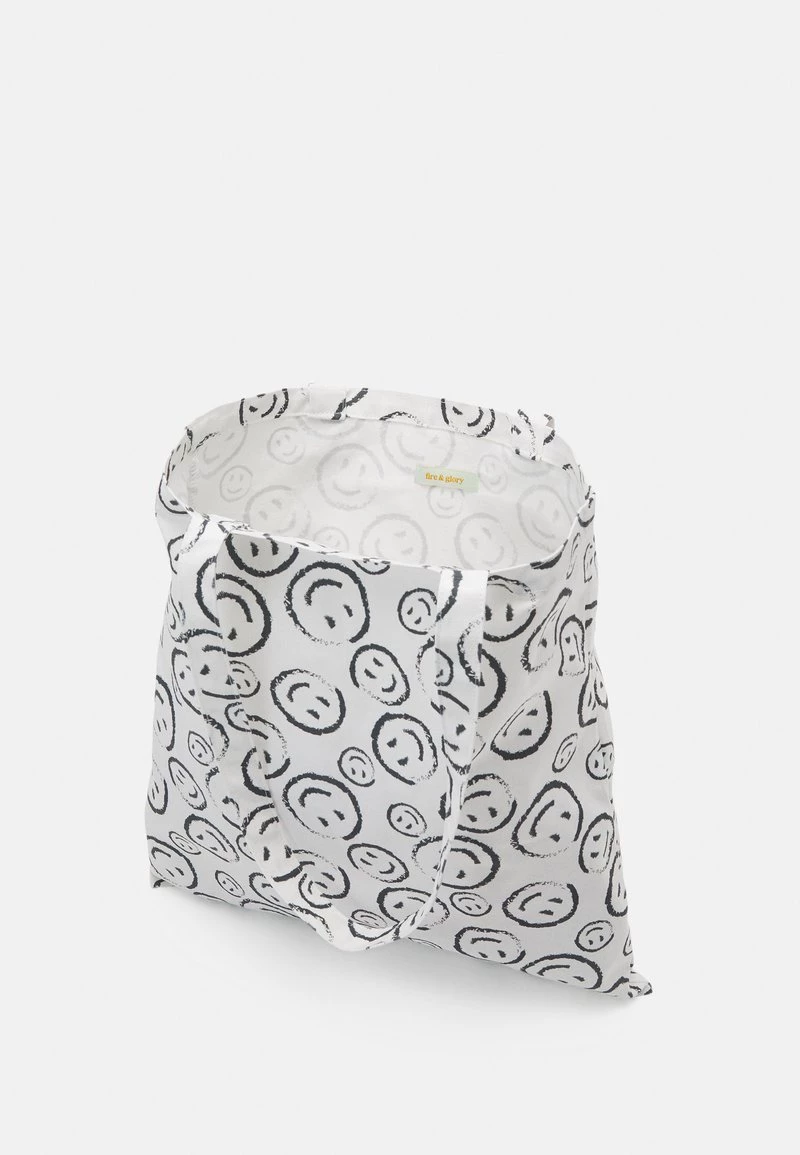 Fire & Glory - Damen HAPPIE TOTE BAG - Shopping Bag - Cloud Dancer 5 Fire & Glory - Damen HAPPIE TOTE BAG - Shopping Bag - Cloud Dancer – Bild 3