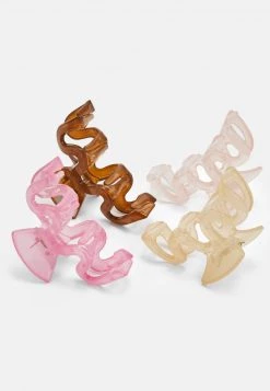 Fire & Glory - Damen FGGITTA HAIRSHARK 4 PACK - Haar-Styling-Accessoires - Misty Rose/hot Pink/warm Sand/cognac -Kaotiko || Fire And Glory Populaire Magasin 5aa05493513449fcb9e58717fa05746c