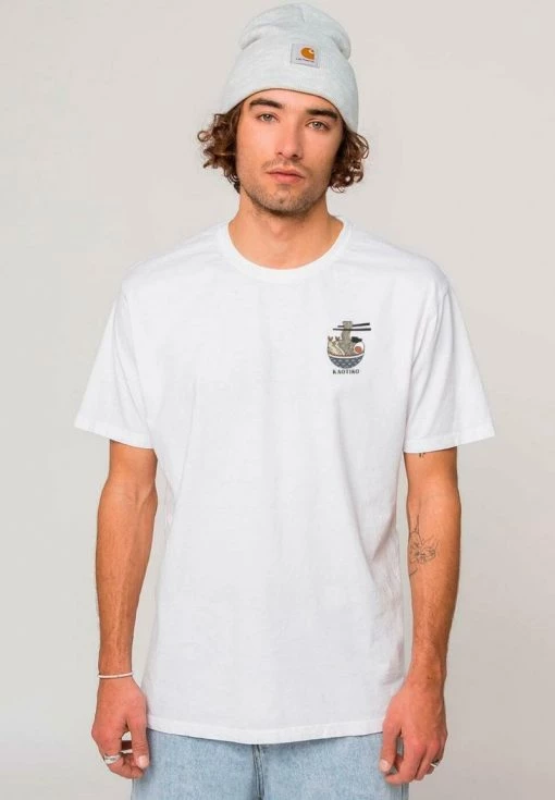 Kaotiko WASHED DARUMA TEMPLE - T-Shirt Print - Blanco - Herren -Kaotiko || Fire And Glory Populaire Magasin 5ab85cc20bc64fedbc680d4eb48a6496