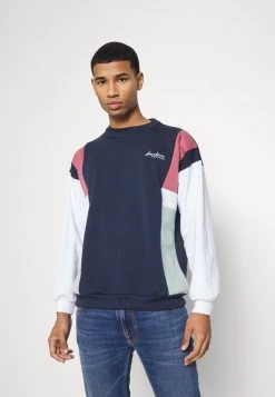 Kaotiko CREW PORTLAND - Sweatshirt - Navy/burgundy - Herren -Kaotiko || Fire And Glory Populaire Magasin 5d0108178cf948138c2a721168051f2a