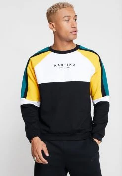 Kaotiko UNISEX - Sweatshirt - Black/white/yellow