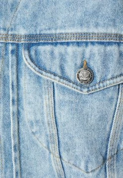 Kaotiko JACKET LASER VINTAGE UNISEX - Jeansjacke - Light Blue Denim -Kaotiko || Fire And Glory Populaire Magasin 60189cf5e45f4f5ea62697d893991c37