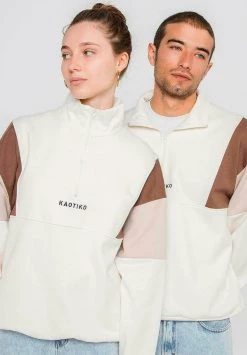 Kaotiko ARTHUR - Sweatshirt - Ivory Brown Beig - Unisex -Kaotiko || Fire And Glory Populaire Magasin 617dc0c148484171ab2ed297867de31b