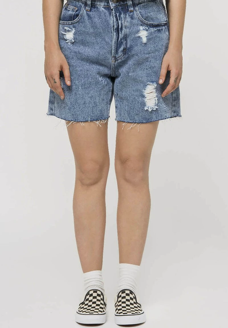 Kaotiko - Unisex Jeans Shorts - Blau 3 Kaotiko - Unisex Jeans Shorts - Blau