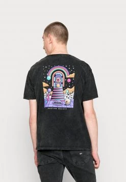 Kaotiko WASHED UNISEX - T-Shirt Print - Black