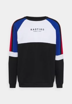 Kaotiko CREW DENVER UNISEX - Kapuzenpullover - Black