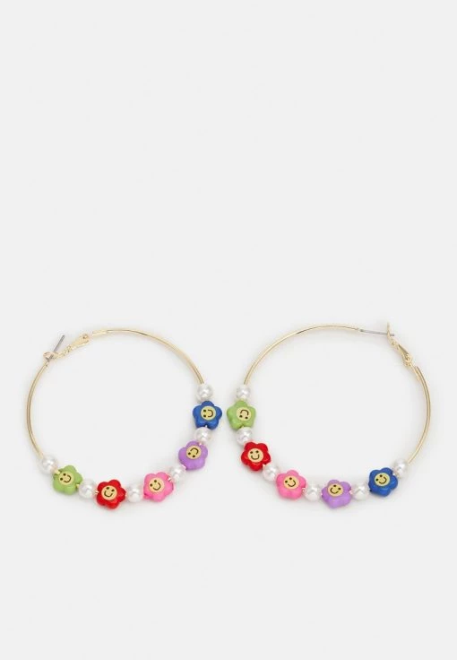 Fire & Glory - Damen LENE HOOPS EARRINGS - Ohrringe - Gold-coloured/multi-coloured -Kaotiko || Fire And Glory Populaire Magasin 6af8162f373446c9ac495c3da56a0107