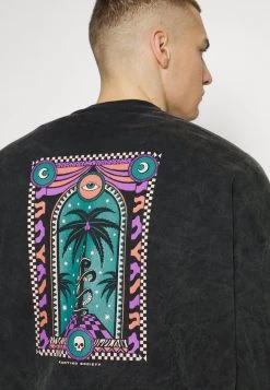 Kaotiko CREW WASHED PALM VIBES UNISEX - Sweatshirt - Black -Kaotiko || Fire And Glory Populaire Magasin 6e25b1c287e1493a9df06c5ab392f88b