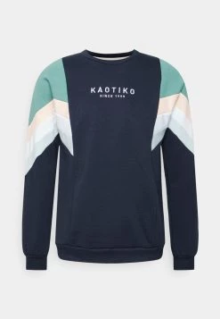 Kaotiko CREW SEATTLE UNISEX - Sweatshirt - Navy/basil/pink