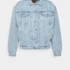 Kaotiko JACKET LASER VINTAGE UNISEX - Jeansjacke - Light Blue Denim 1 Kaotiko JACKET LASER VINTAGE UNISEX - Jeansjacke - Light Blue Denim -Kaotiko || Fire And Glory Populaire Magasin 761f483b7efd40319bd0c127a8099624