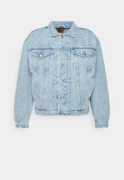 Kaotiko JACKET LASER VINTAGE UNISEX - Jeansjacke - Light Blue Denim