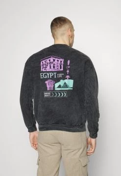 Kaotiko CREW WASHED RUINS UNISEX - Sweatshirt - Black -Kaotiko || Fire And Glory Populaire Magasin 7a09a9a52bc94354bad4f6cee57d3ef1