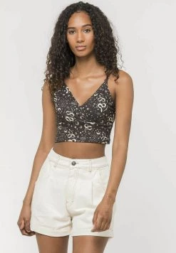 Kaotiko - Damen NICOLE ESOTERIC - Top - Schwarzweiss