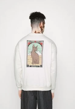 Kaotiko - Herren CREW EGYPTIAN CAT - Sweatshirt - Ivory -Kaotiko || Fire And Glory Populaire Magasin 7b9df1d45beb48ffaa13a0bac09e0d19