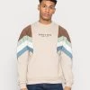 Kaotiko CREW SEATTLE UNISEX - Sweatshirt - Beige/brown/fresh Green -Kaotiko || Fire And Glory Populaire Magasin 7ba505a779a74219850e6b57d20ac3b2