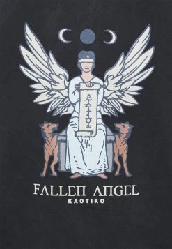 Kaotiko - Unisex SUD CAP FALLEN - Sweatshirt - Black Acid Wash -Kaotiko || Fire And Glory Populaire Magasin 7d6aed2a3ea341f494f33eae85153601