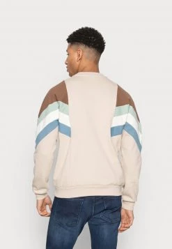 Kaotiko CREW SEATTLE UNISEX - Sweatshirt - Beige/brown/fresh Green -Kaotiko || Fire And Glory Populaire Magasin 82e616a6256f429386046c5a05899cd7