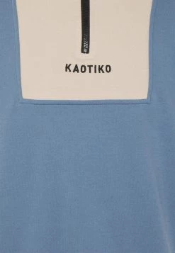 Kaotiko LOGAN - Sweatshirt - Blue/beige/ivory - Herren -Kaotiko || Fire And Glory Populaire Magasin 84020ef3ecf941a8b90521941f9f47aa
